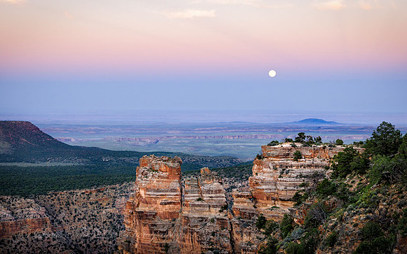 20100824-SFA_0082 , Moon Rise Over Grand Canyon